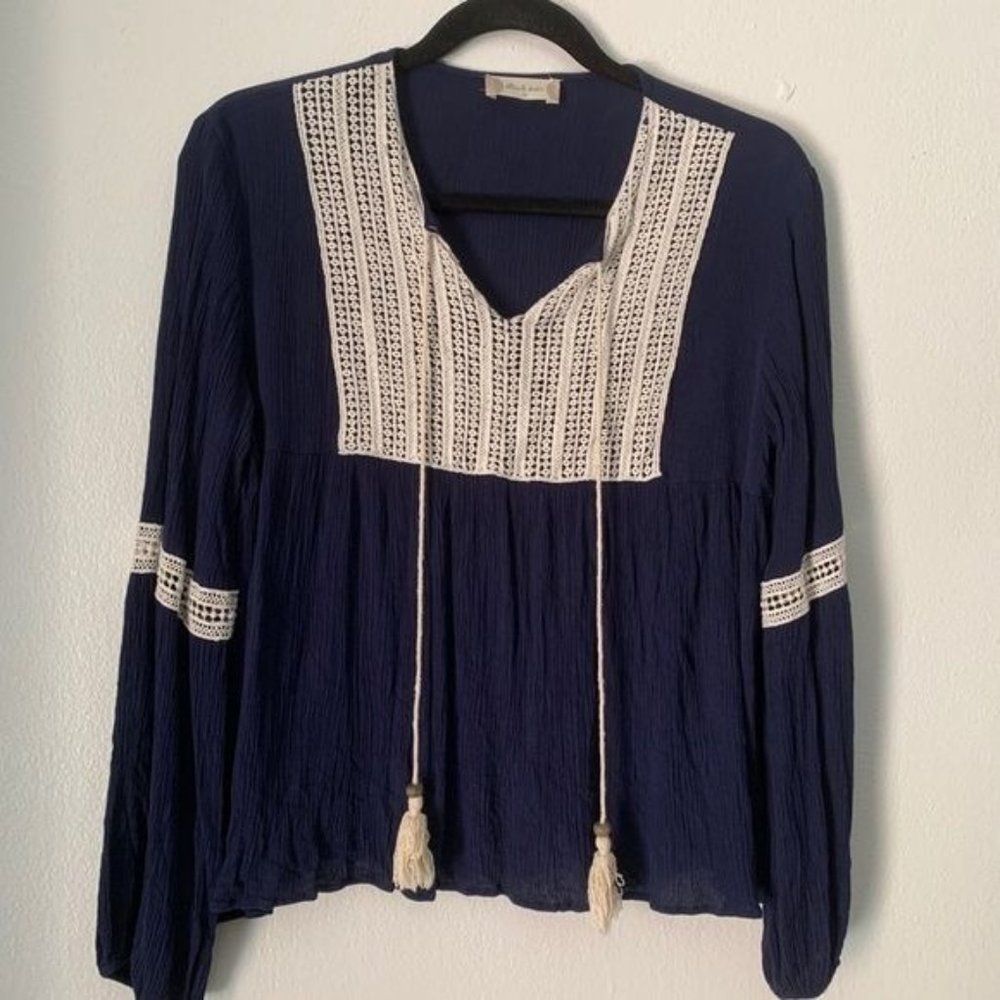 Altar'd state boho style long sleeve blouse size M Y2K Vintage style